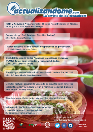 Revista digital ACTUALIZANDOME.COM número 185 2da Quincena septiembre 2025
