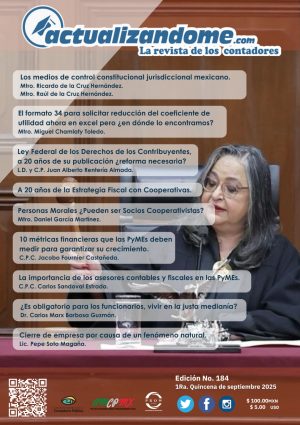 Revista digital ACTUALIZANDOME.COM número 184 1ra Quincena Septiembre 2025